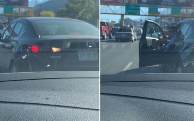 VIDEO: Conductor impacta a mujer en su carro