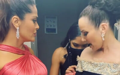 Sufren Accidente divertido en el Baño Salma Hayek y Fran Drescher
