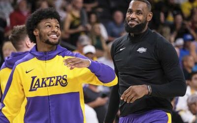 LeBron y Bronny se alistan para la historia; Lakers ignoran críticas