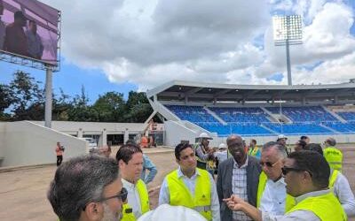 Santo Domingo 2026: avanza remodelación de pista de calentamiento