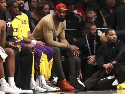 Nets rompen racha al vencer a Lakers tras lesión de LeBron James