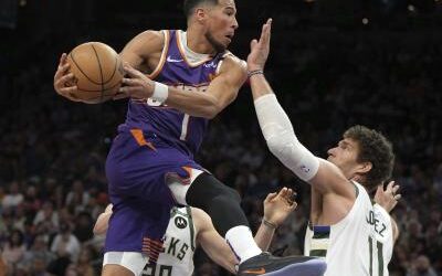 NBA: Booker anota en el último segundo, Suns ganan