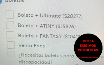 Fanáticos critican a Ocesa por incremento en precios de boletos