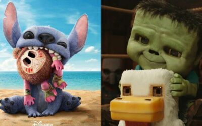 Chicken Jockey le roba cámara a Stitch; palomitas al aire por un zombi bebé