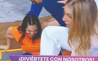 Luz Elena González sufre aparatosa caída en vivo durante dinámica de Venga la Alegría