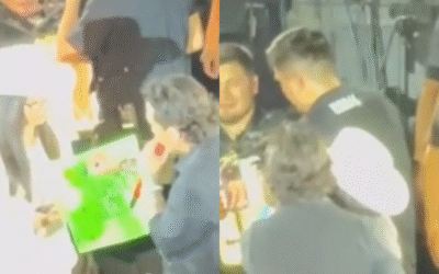 Acusan a Christian Nodal de coquetear con fan durante concierto | VIDEO