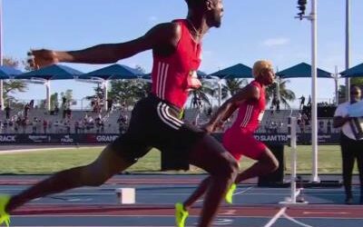 Alexander Ogando, segundo en 200 metros en el Grand Slam Track