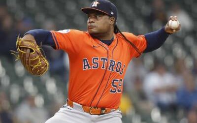 MLB:  Valdez poncha siete en seis entradas, Astros ganan
