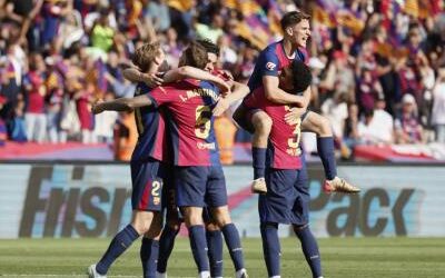 Barcelona sentencia LaLiga al vencer al Madrid, hat-trick Mbappé