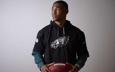 Devonta Smith de la NFL visita España previo al juego en Madrid