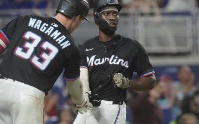 Eric Wagaman y Connor Norby guían a Marlins de Miami al triunfo