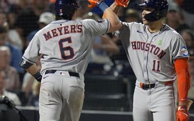 Jake Meyers dispara jonrón decisivo en el triunfo de los Astros