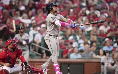 Ketel Marte la sacó en la derrota de los Diamondbacks en San Luis