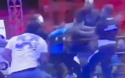 Agreden al árbitro Smaylin Valdez tras pelea en evento de boxeo