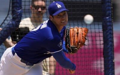 MLB: Shohei Ohtani realiza 29 pitcheos en 2da práctica real de bateo