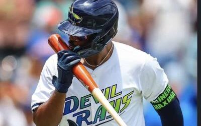 Junior Caminero llega a 20 cuadrangulares en el triunfo Rays