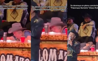 Eliseo Robles se desmaya en pleno show del Palomazo Norteño | Video