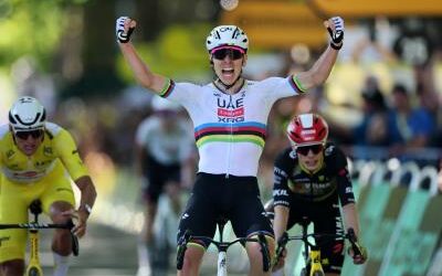 Pogacar gana en Ruan, su victoria 18 en el Tour y la 100 como profesio