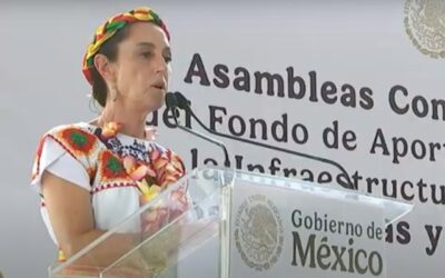 Sheinbaum es recibida con protestas en Veracruz