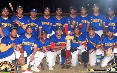 Los Monteros y Los Carniceros a la final del softbol Asoprosado