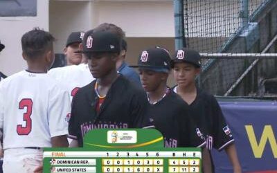 Béisbol: Estados Unidos vence a Dominicana en el Mundial Sub-12