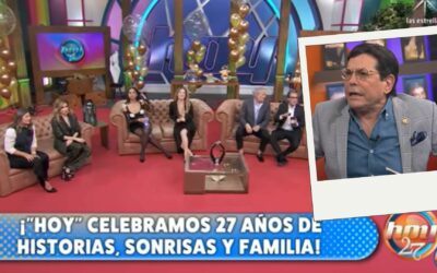 Pepillo Origel reclama su lugar en el aniversario 27 del programa Hoy