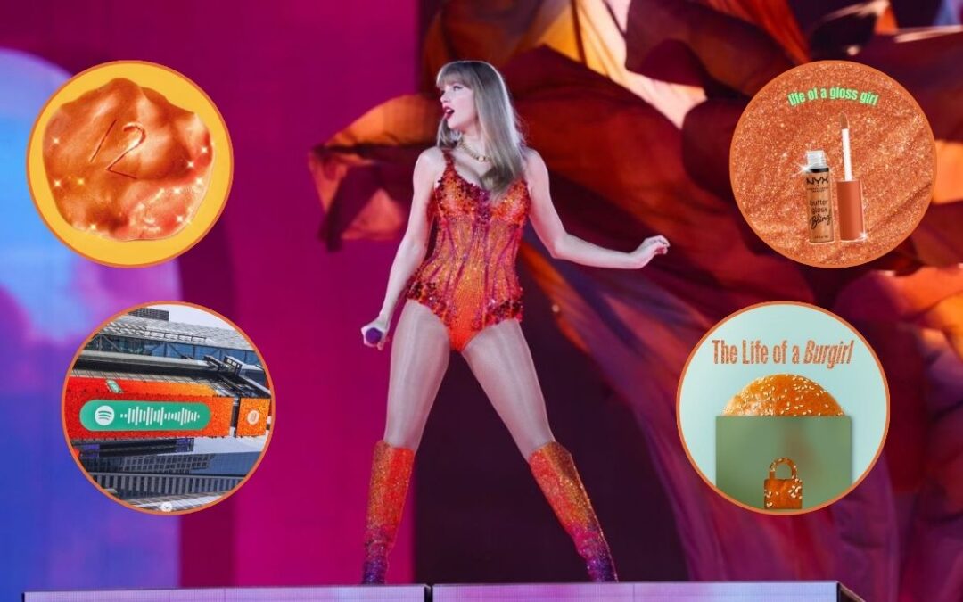 Taylor Swift genera que las marcas se vistan de naranja
