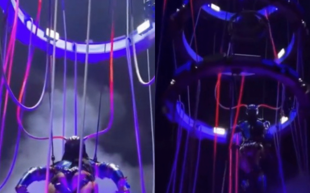 Katy Perry sufre descarga eléctrica durante concierto | VIDEO