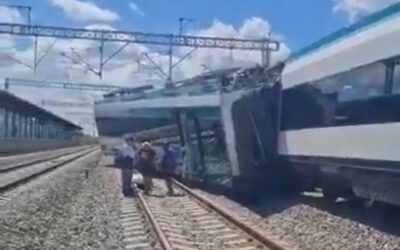 Vagón del Tren Maya se descarrila en Izamal, Yucatán