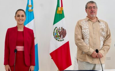 Seguridad y cooperación, los temas en la agenda Sheinbaum y el presidente Arévalo