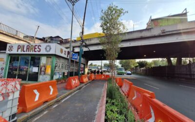 La CDMX coloca ‘senderos verdes’ en Calzada de Tlalpan para proteger a ciclistas