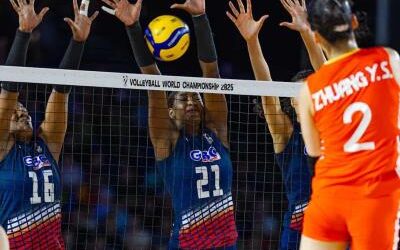 China derrotó 3-0 a las Reinas del Caribe en el Mundial