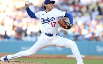 Ohtani poncha 9, los Dodgers ganan con récord y barren a los Rojos