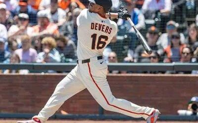 MLB; Devers jonronea por segundo día consecutivo, Gigantes pierden