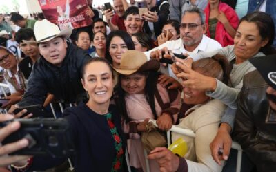 Porras, halagos y apoyo de la oposición enmarcan gira de Sheinbaum