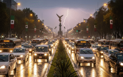 Granizo y lluvias en pleno grito: el pronóstico para la CDMX este 15 de septiembre