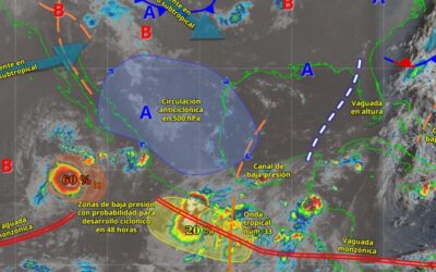 Los 8 fenómenos que provocarán lluvias y altas temperaturas este 19 de septiembre