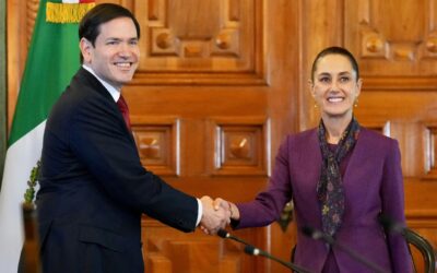 Marco Rubio se reúne con Claudia Sheinbaum en Palacio Nacional