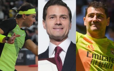 Peña Nieto reaparece en torneo benéfico junto a ídolos del deporte español