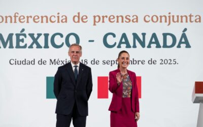 Sheinbaum y Carney acuerdan fortalecer T-MEC; van por diálogo en seguridad