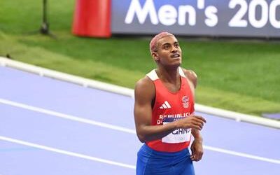 Alexander Ogando terminó sexto en la final de los 200 metros