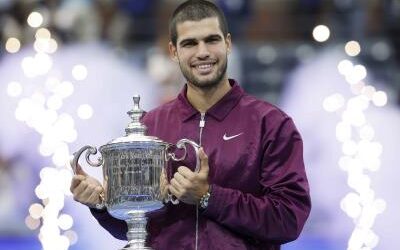 Tenis: Alcaraz vence a Sinner en la final del US Open