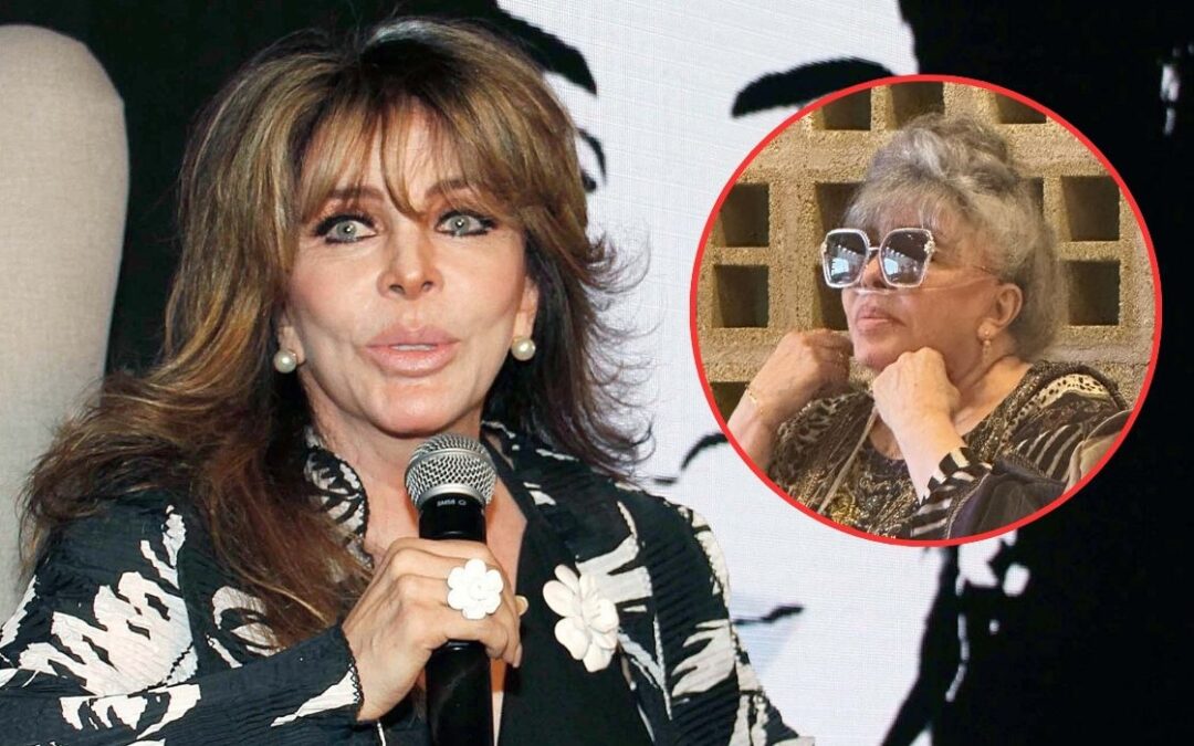 Verónica Castro sorprende al aparecer en silla de ruedas y con tanque de oxígeno 