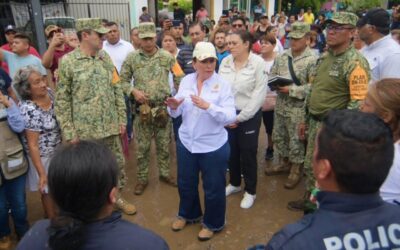 Inundaciones en Veracruz reavivan críticas contra Rocío Nahle
