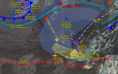 No deja de llover en Veracruz, Puebla y Querétaro; ingresa el frente frío número 7