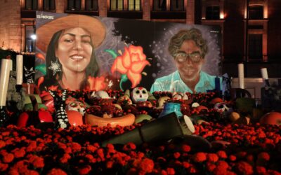 La CDMX instala ofrenda en el Zócalo dedicada a Ximena Guzmán y José Muñoz