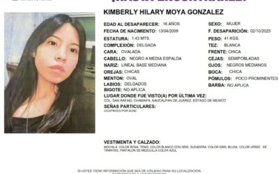 Kimberly Moya, estudiante de CCH Naucalpan, desaparece en Edomex