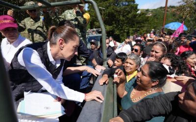 Sheinbaum recorre Querétaro tras lluvias: “Saldremos adelante”