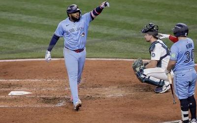 Vladimir Guerrero Jr. encendido ante último juego de la ALCS