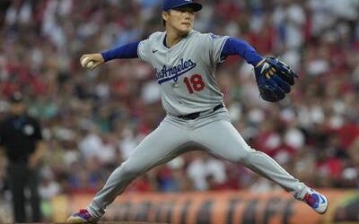 Yamamoto: lanza partido completo y Dodgers aventajan